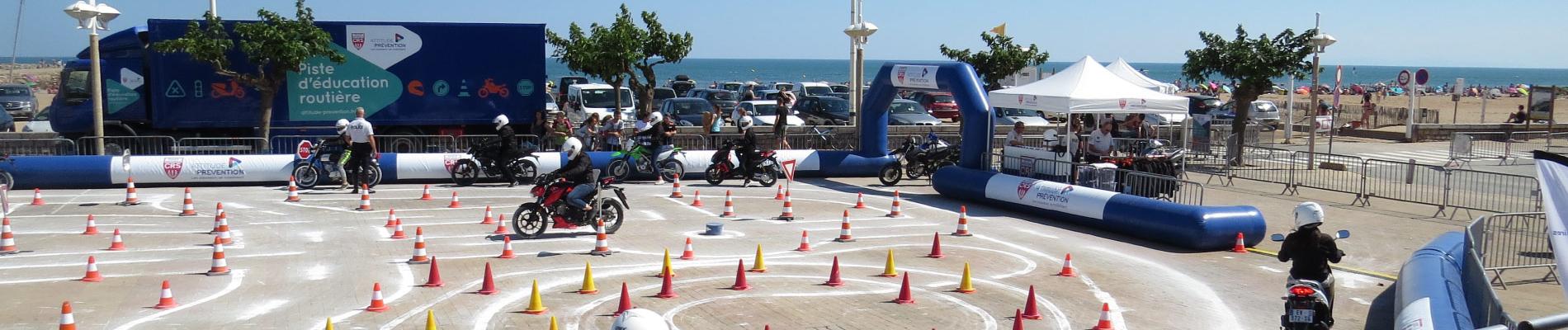 Initiation au deux-roues : les jeunes en piste pour la sécurité à Valras (34), du 17 au 19 juillet